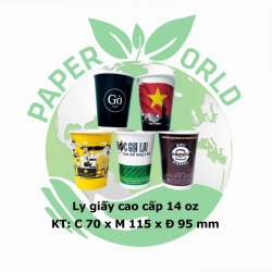 Ly Giấy Cao Cấp 14 oz