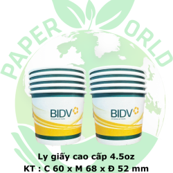 Ly Giấy Cao Cấp 4.5 oz
